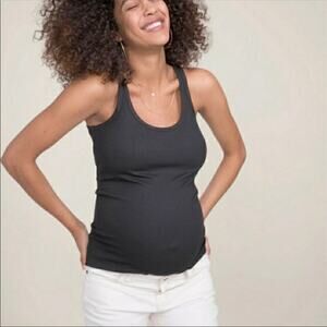 Hatch Black Maternity Tank Top